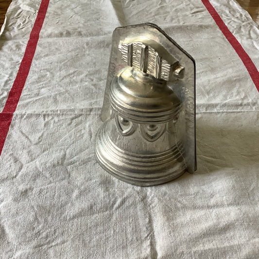 1950s large chocolate candy Bell mould / mold metal cast, made in a France Easter professional Made by Matfer size 135 mm