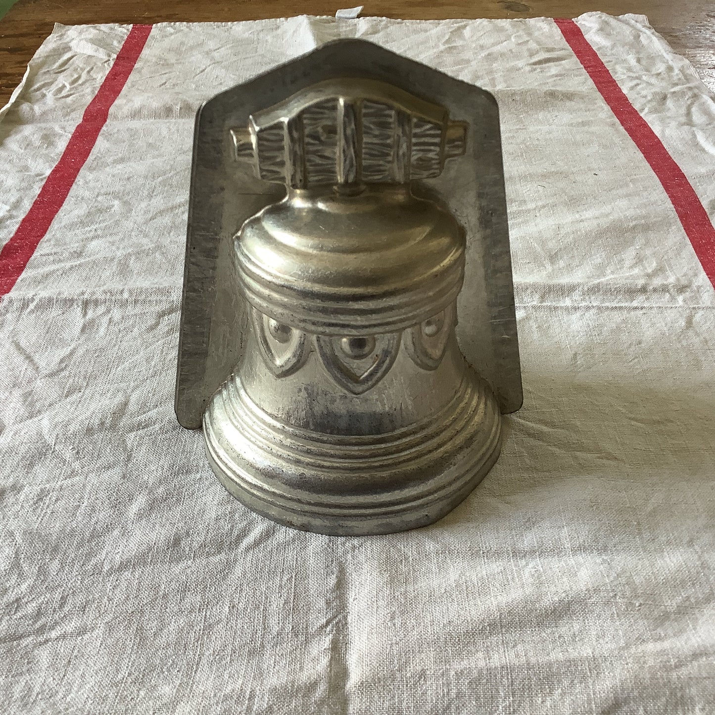 1950s large chocolate candy Bell mould / mold metal cast, made in a France Easter professional Made by Matfer size 135 mm