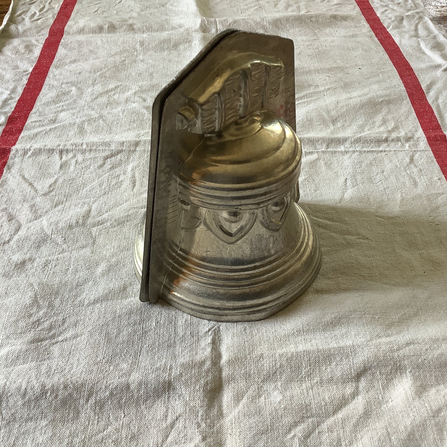 1950s large chocolate candy Bell mould / mold metal cast, made in a France Easter professional Made by Matfer size 135 mm