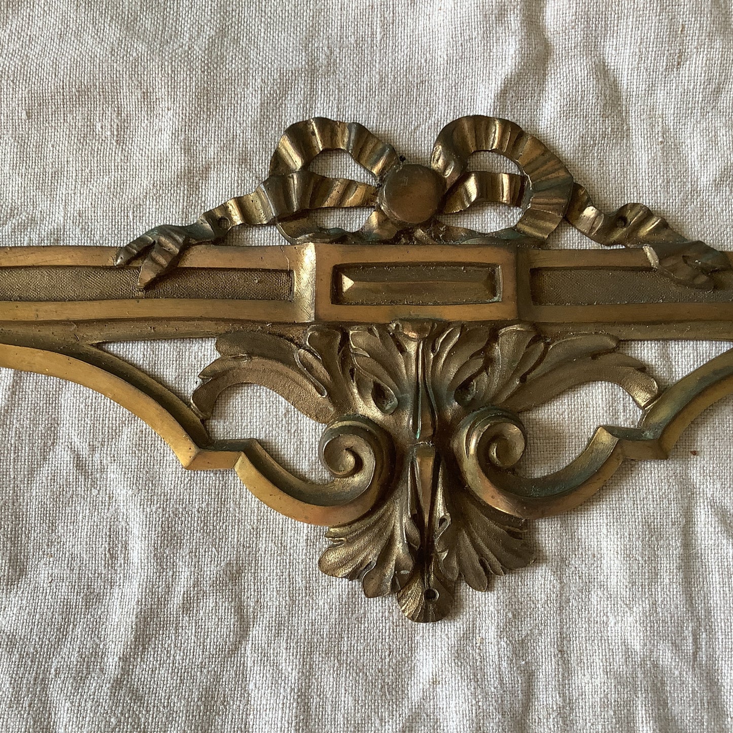 Antique French Ormolu Brass Decorative Classical Hardware for Furniture 1900s One Piece made in France