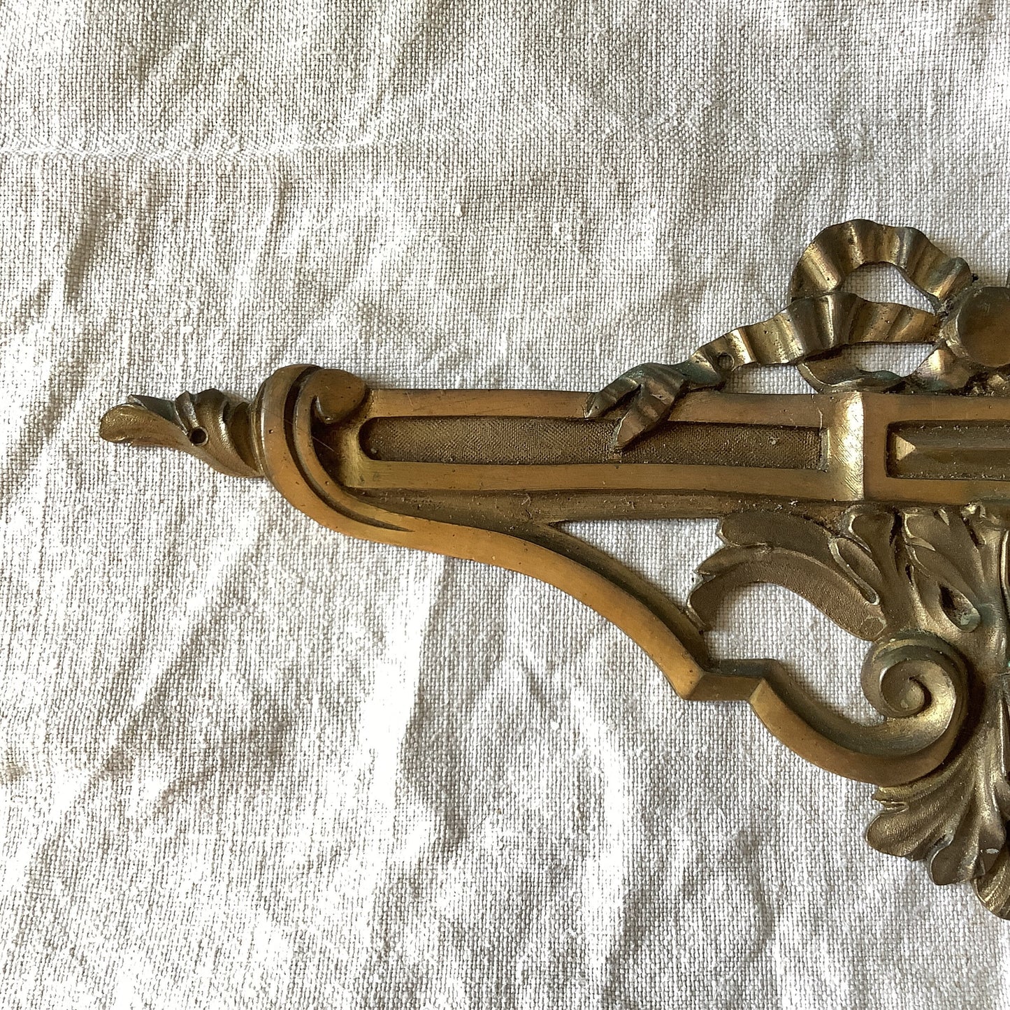 Antique French Ormolu Brass Decorative Classical Hardware for Furniture 1900s One Piece made in France