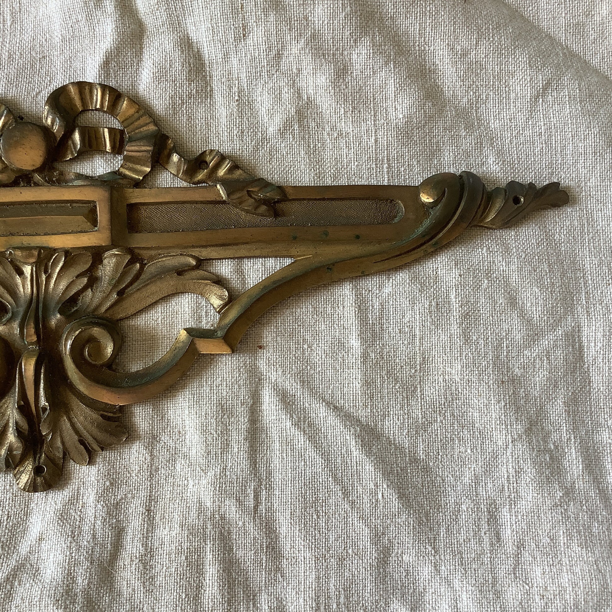 Antique French Ormolu Brass Decorative Classical Hardware for Furniture 1900s One Piece made in France