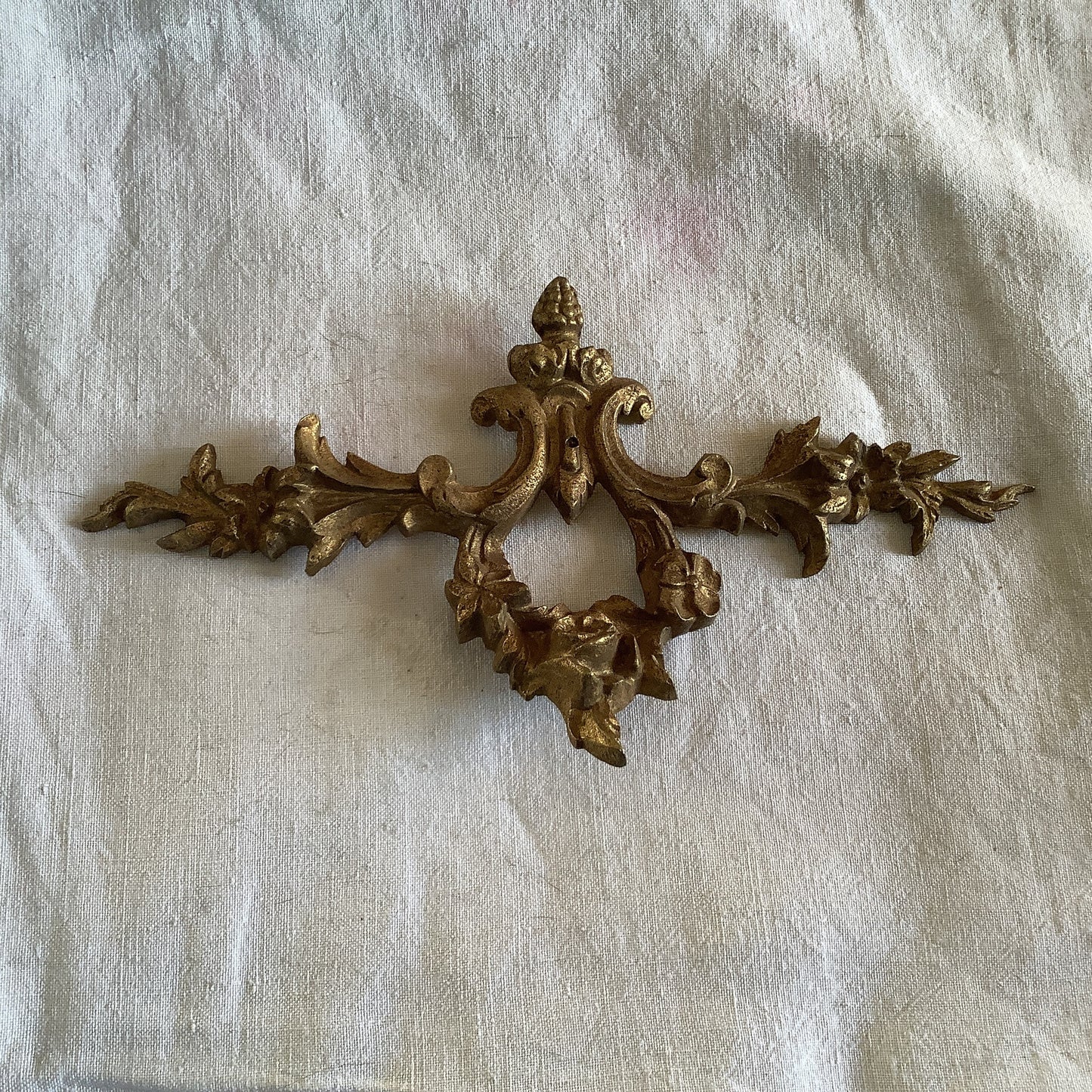 Antique French Brass Decorative Classical Hardware for Furniture 1900s One Piece made in France Classical