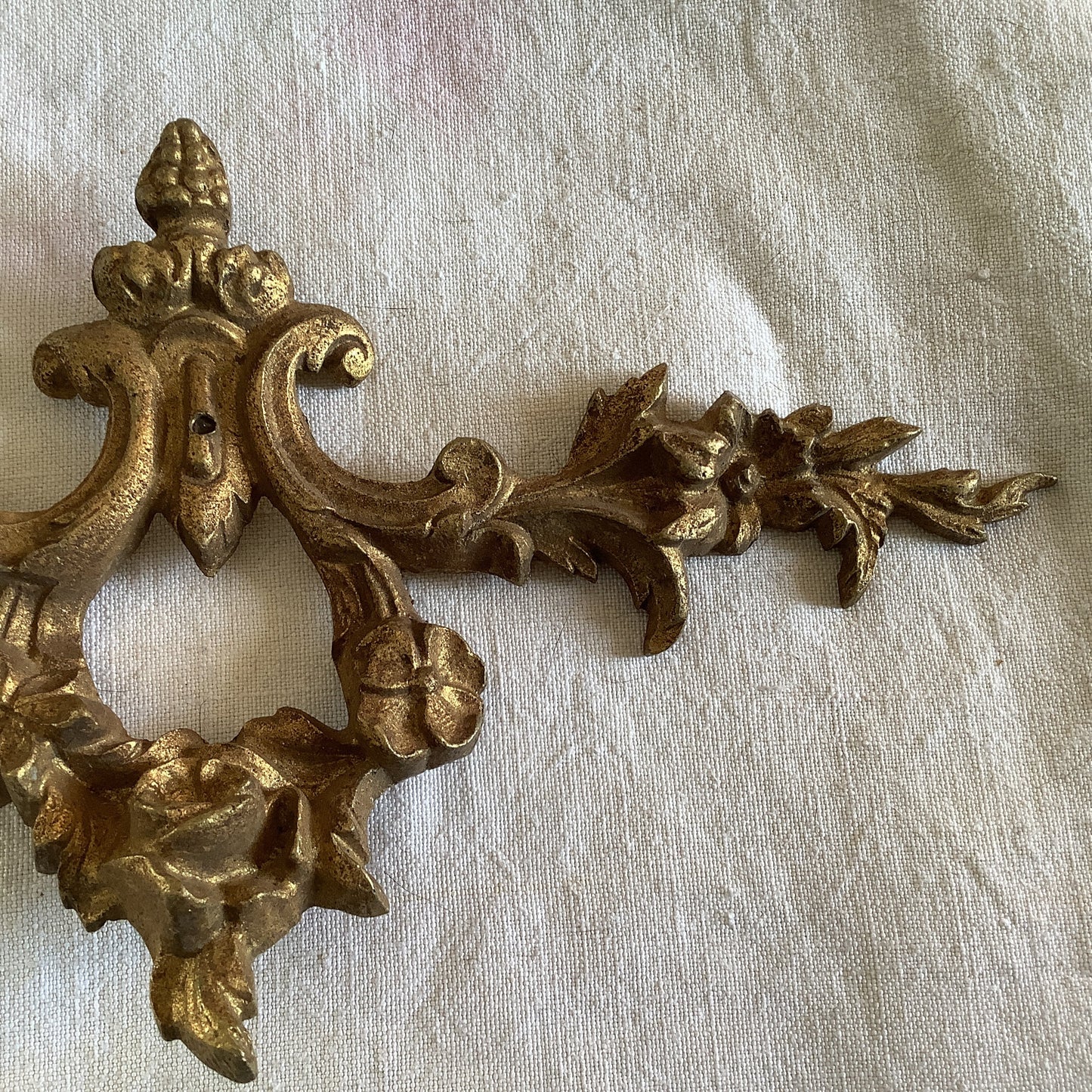 Antique French Brass Decorative Classical Hardware for Furniture 1900s One Piece made in France Classical